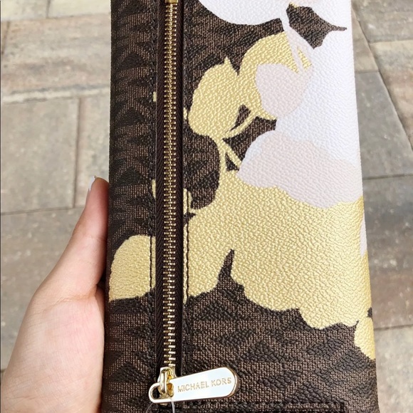 Michael Kors Hailee Satchel Bag Wallet set floral - Picture 7 of 8